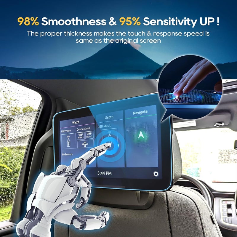 LFOTPP For 2025 Suburban Screen Protector - (2pcs) 2021~2025 Suburban (LT/Z71/RST/Premier/High Country) 12.6 inch Touchscreen [ClarityHD+] Anti Glare 9H Hardness Tempered Glass - Image 5